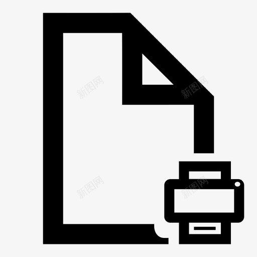 纸张打印输出打印机图标svg_新图网 https://ixintu.com 打印 打印机 纸张 输出