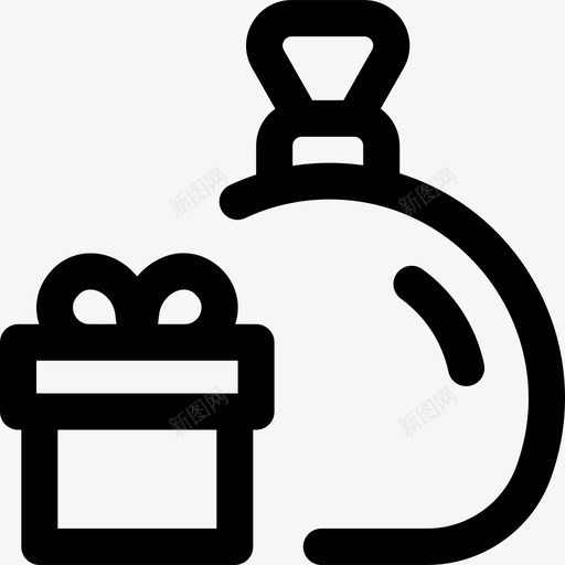圣诞包圣诞282直系图标svg_新图网 https://ixintu.com 圣诞 直系