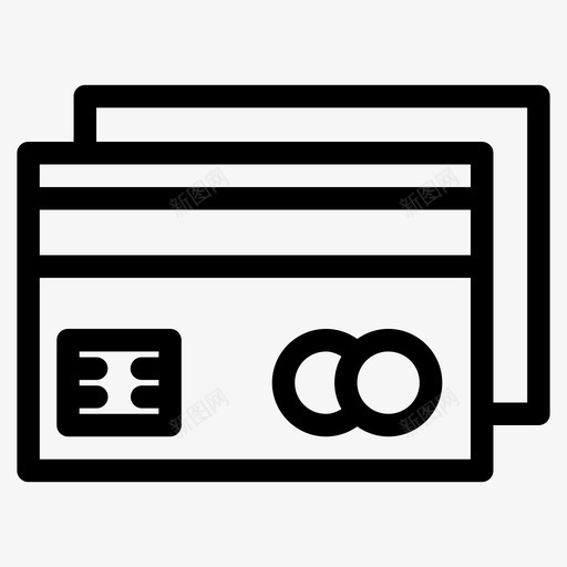 信用卡银行信用车图标svg_新图网 https://ixintu.com 信用 信用卡 商业 支付 用车 线路 货币 金融 银行