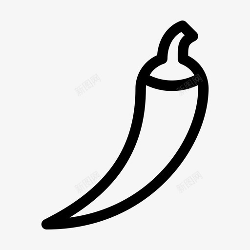 辣椒胡椒香料图标svg_新图网 https://ixintu.com 胡椒 蔬菜 辛辣 辣椒 香料