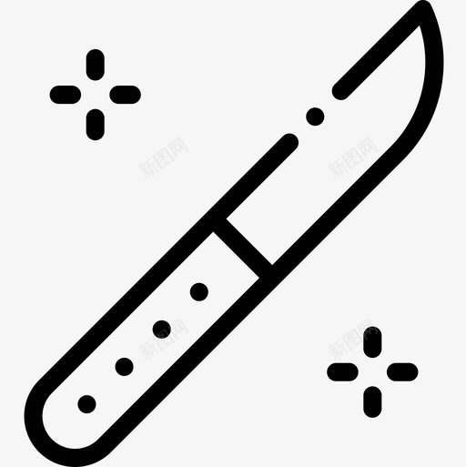 切肉烤肉37直线型图标svg_新图网 https://ixintu.com 切肉 烤肉 直线 线型