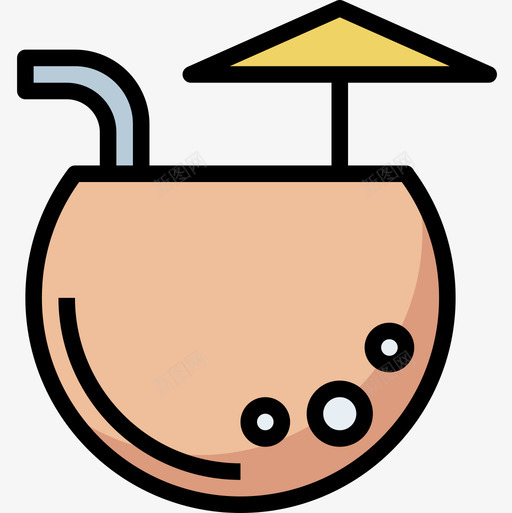 酒休闲旅游8图标svg_新图网 https://ixintu.com 休闲 旅游 线彩
