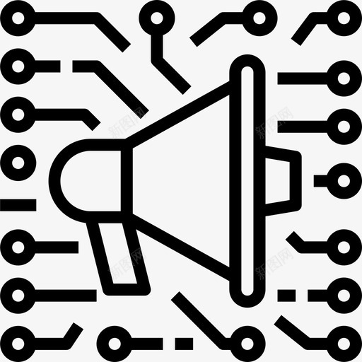 数字营销营销管理8线性图标svg_新图网 https://ixintu.com 数字 线性 营销 营销管理