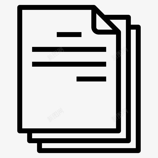 文件63号文件线性图标svg_新图网 https://ixintu.com 文件 线性