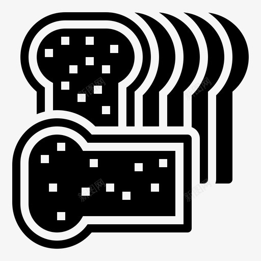 面包面包房140字形图标svg_新图网 https://ixintu.com 字形 面包 面包房