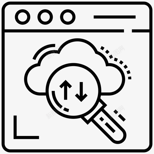 云搜索数据转换搜索引擎优化图标svg_新图网 https://ixintu.com 上传 下载 优化 搜索 搜索引擎 数字 数据 经济 网站 网络 转换