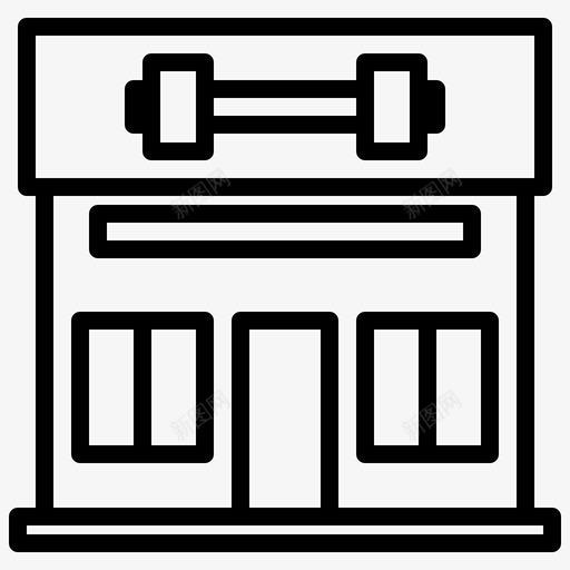 健身设备锻炼图标svg_新图网 https://ixintu.com 中心 健身 健身房 设备 运动 锻炼