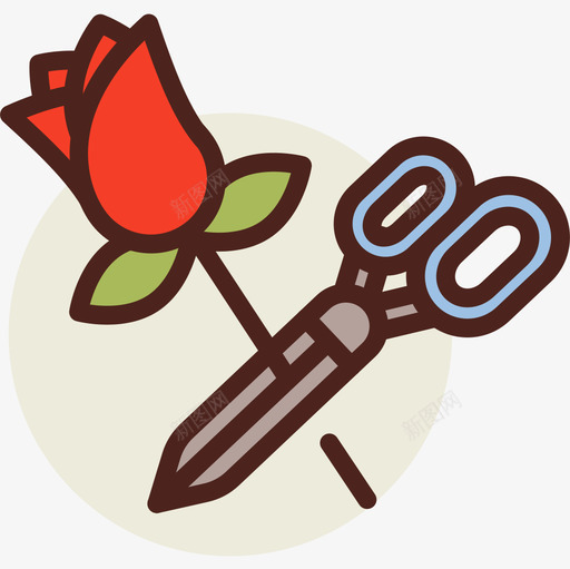 开花爱好6线条颜色图标svg_新图网 https://ixintu.com 开花 爱好 线条 颜色