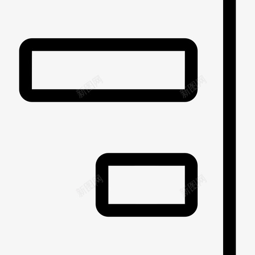 右对齐图标svg_新图网 https://ixintu.com 对齐
