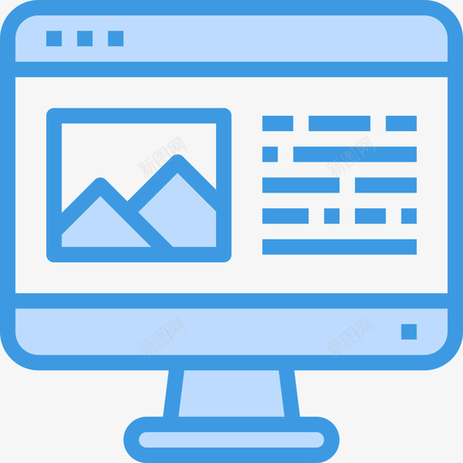 旅游网站和windows界面蓝色图标svg_新图网 https://ixintu.com windows 旅游 界面 网站 蓝色