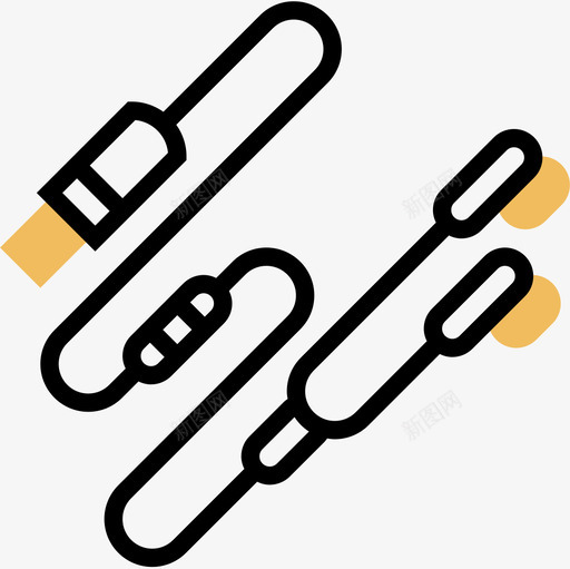 音频小工具12黄色阴影图标svg_新图网 https://ixintu.com 小工 工具 阴影 音频 黄色