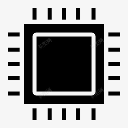 处理器amd计算机图标svg_新图网 https://ixintu.com amd pc 处理器 字形 游戏 组件 英特尔 计算机