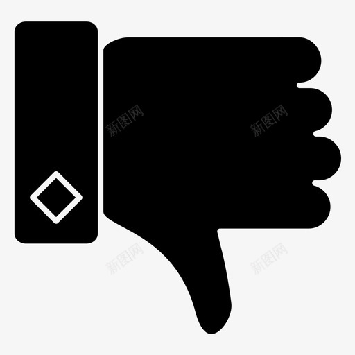 不喜欢大拇指朝下图标svg_新图网 https://ixintu.com 不喜欢 大拇指 朝下