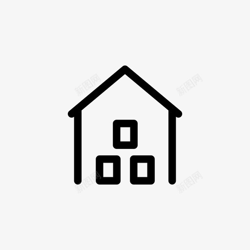 仓库存储单元储藏室图标svg_新图网 https://ixintu.com 仓库 储藏室 单元 存储