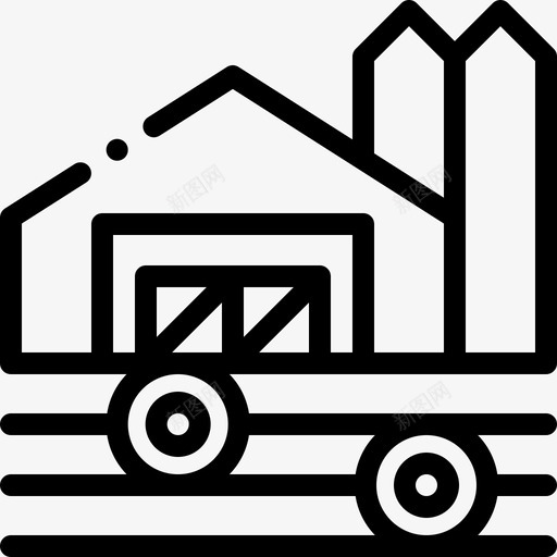 建筑农业和园艺10线性图标svg_新图网 https://ixintu.com 农业 园艺 建筑 线性