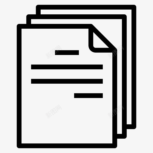 文件63号文件线性图标svg_新图网 https://ixintu.com 文件 线性