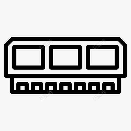 存储器计算机硬件图标svg_新图网 https://ixintu.com 存储器 硬件 线路 计算机