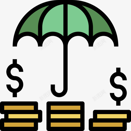 商业与金融企业管理6线条色彩图标svg_新图网 https://ixintu.com 企业管理 商业 线条 色彩 金融