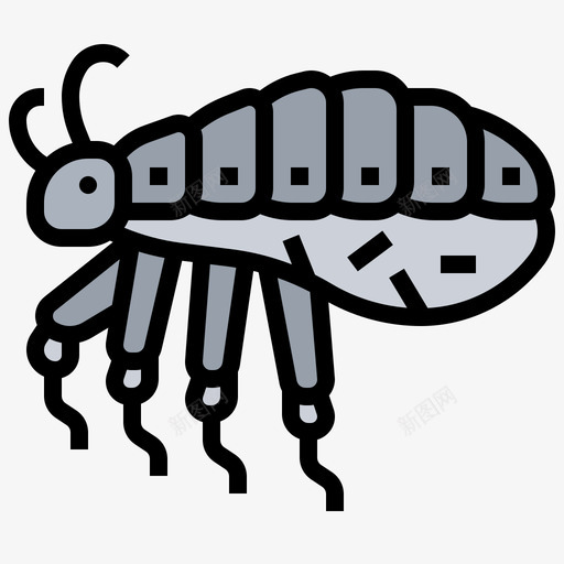 昆虫过敏3线状颜色图标svg_新图网 https://ixintu.com 昆虫 线状 过敏 颜色