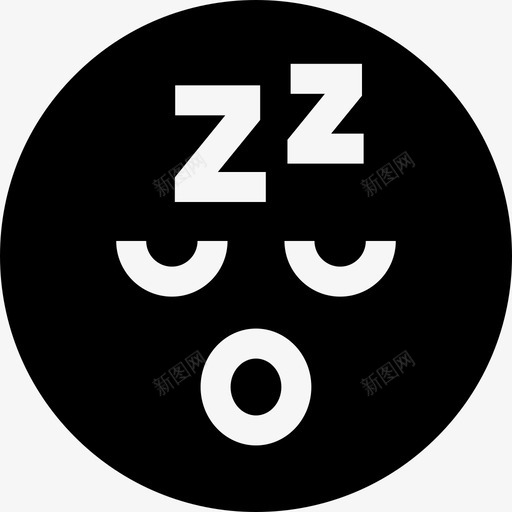 睡眠表情12充满图标svg_新图网 https://ixintu.com 充满 睡眠 表情