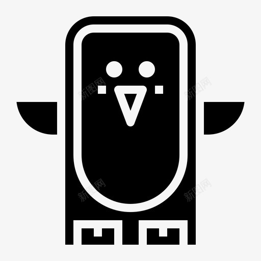 企鹅动物寒冷图标svg_新图网 https://ixintu.com 企鹅 冬季 动物 图标 实心 寒冷