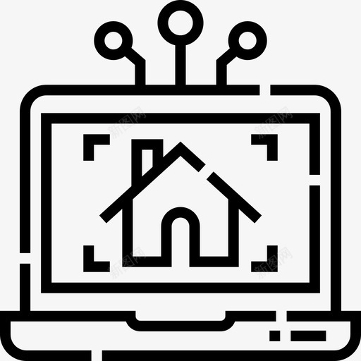 自动化智能家居13线性图标svg_新图网 https://ixintu.com 智能家居 线性 自动化