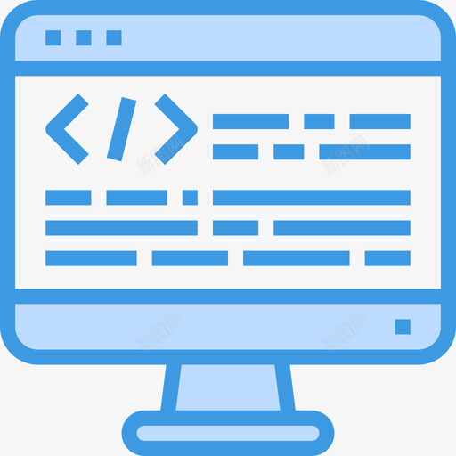 编程网站和windows界面蓝色图标svg_新图网 https://ixintu.com windows 界面 编程 网站 蓝色