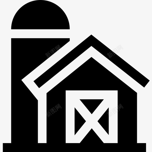 谷仓农业和园艺8装满图标svg_新图网 https://ixintu.com 农业 园艺 装满 谷仓