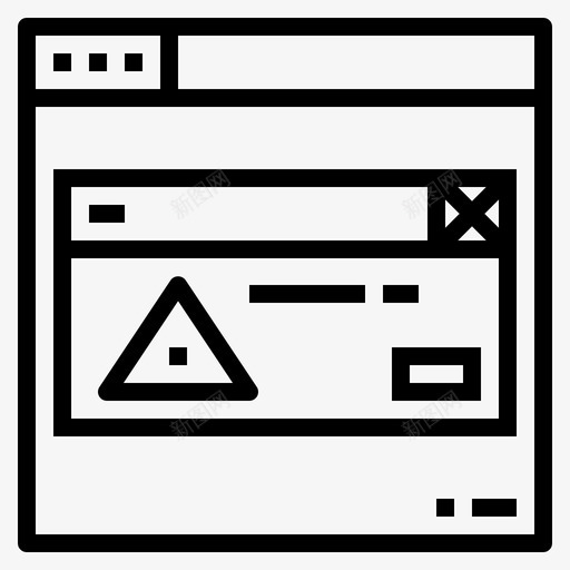 错误计算机技术图标svg_新图网 https://ixintu.com 技术 计算机 设计 错误