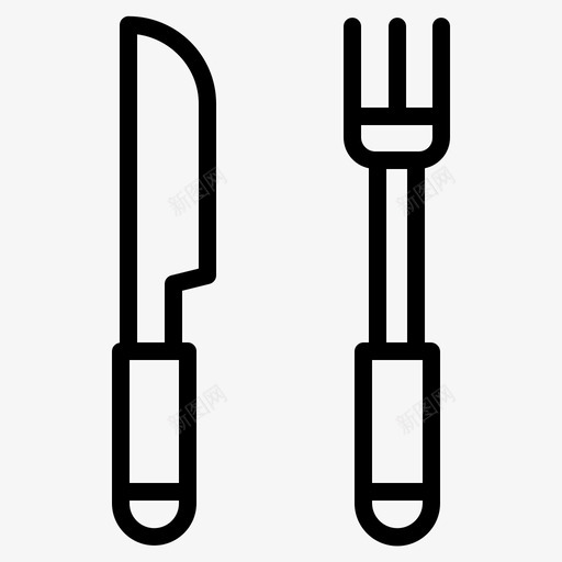 银器食品咖啡店图标svg_新图网 https://ixintu.com 咖啡店 银器 食品