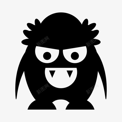 怪物万圣节恐怖图标svg_新图网 https://ixintu.com 万圣节 固体 幽灵 怪物 恐怖
