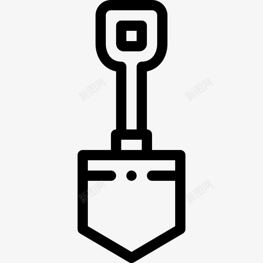 铲园艺70直线型图标svg_新图网 https://ixintu.com 园艺 直线 线型