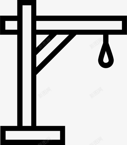 绞刑架死亡绞刑图标svg_新图网 https://ixintu.com 上吊绳 死亡 绞刑 绞刑架 绞索