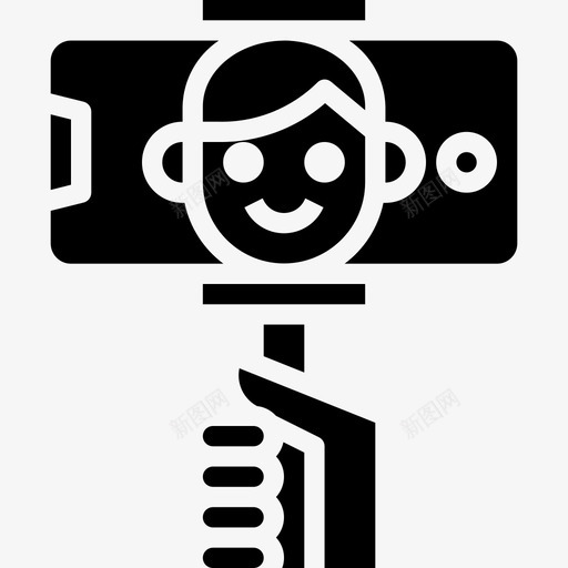 自拍爱好8填充图标svg_新图网 https://ixintu.com 填充 爱好 自拍