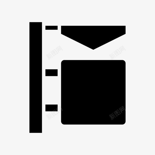 标牌广告牌方向图标svg_新图网 https://ixintu.com 导航 广告牌 方向 标牌 路标