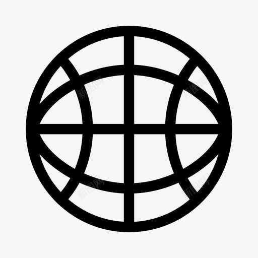世界地球网格地理图标svg_新图网 https://ixintu.com 世界 全球 商业 国际 地球 地理 媒体 网格