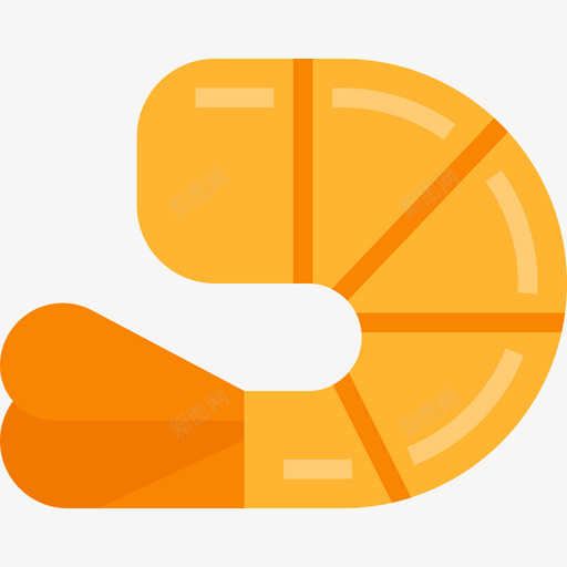 虾健康食品30扁平图标svg_新图网 https://ixintu.com 健康食品 扁平