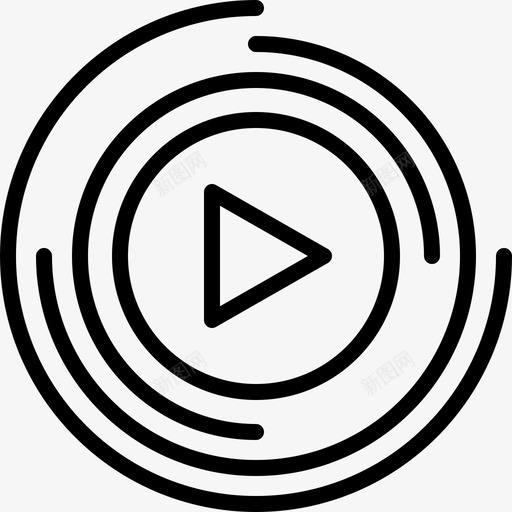 启动按钮播放图标svg_新图网 https://ixintu.com 切换 启动 按钮 播放 视频