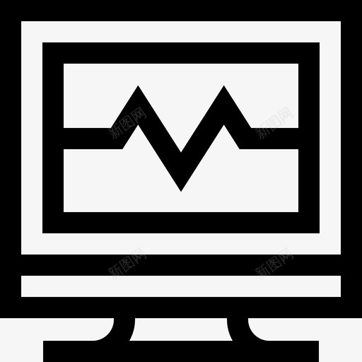 肌电图理疗11线性图标svg_新图网 https://ixintu.com 理疗 线性 肌电