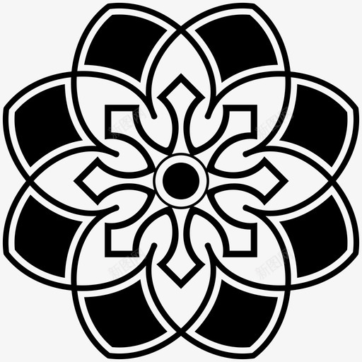 华丽边框装饰元素图标svg_新图网 https://ixintu.com 不同 元素 刺绣 华丽 花卉 装饰 设计 边框 集合 风格