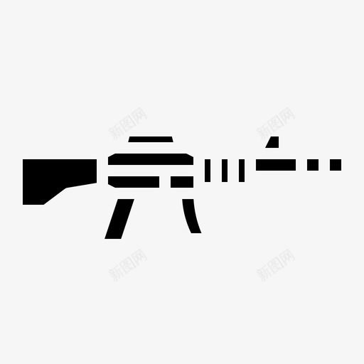m16枪步枪士兵图标svg_新图网 https://ixintu.com m16 军事 固体 士兵 战争 步枪