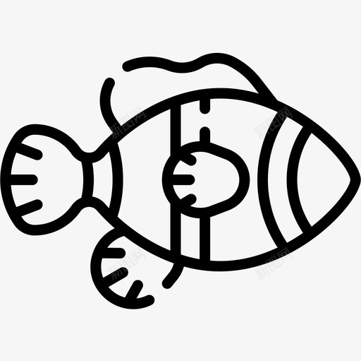 小丑鱼海洋生物35直系图标svg_新图网 https://ixintu.com 小丑 海洋生物 直系