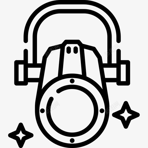 聚光灯音乐节40线性图标svg_新图网 https://ixintu.com 线性 聚光灯 音乐节