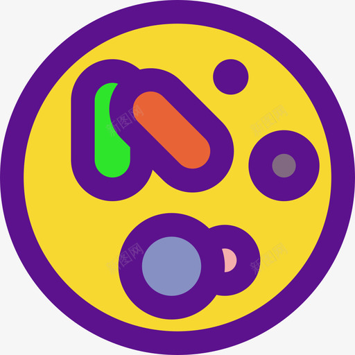 细胞解剖学4线颜色图标svg_新图网 https://ixintu.com 细胞 解剖学 颜色