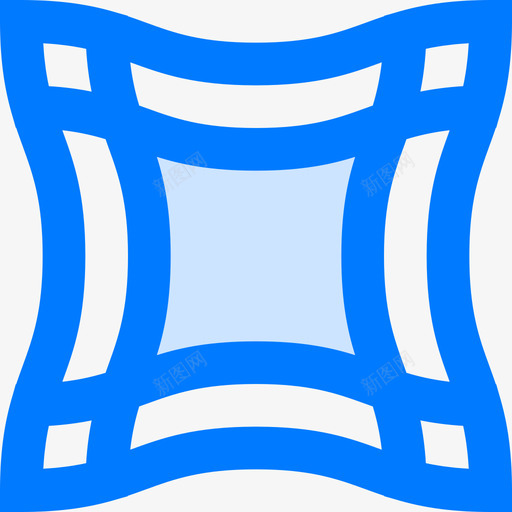 网格3d4蓝色图标svg_新图网 https://ixintu.com 3d 网格 蓝色