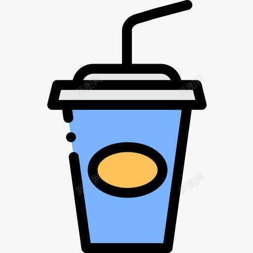 银杯电影院68线性颜色图标svg_新图网 https://ixintu.com 电影院 线性 银杯 颜色