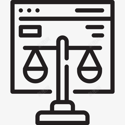 法律金融科技15线性图标svg_新图网 https://ixintu.com 法律 科技 线性 金融