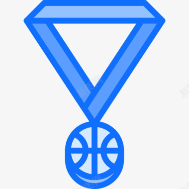 奖牌篮球49蓝色图标图标