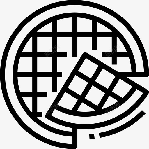 华夫饼早餐27直系图标svg_新图网 https://ixintu.com 华夫 早餐 直系