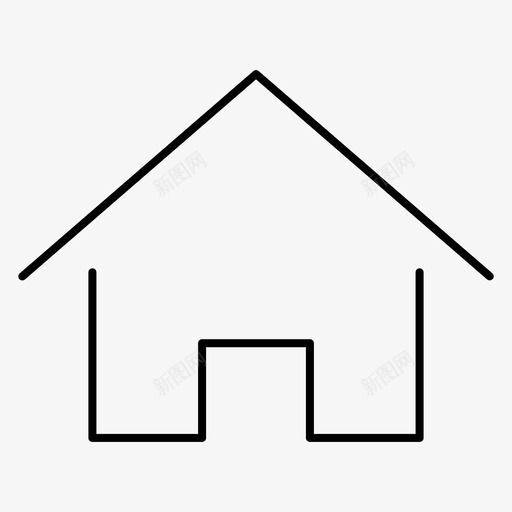 家公司房子图标svg_新图网 https://ixintu.com 一切 公司 别墅 房子 村庄 象征 风格